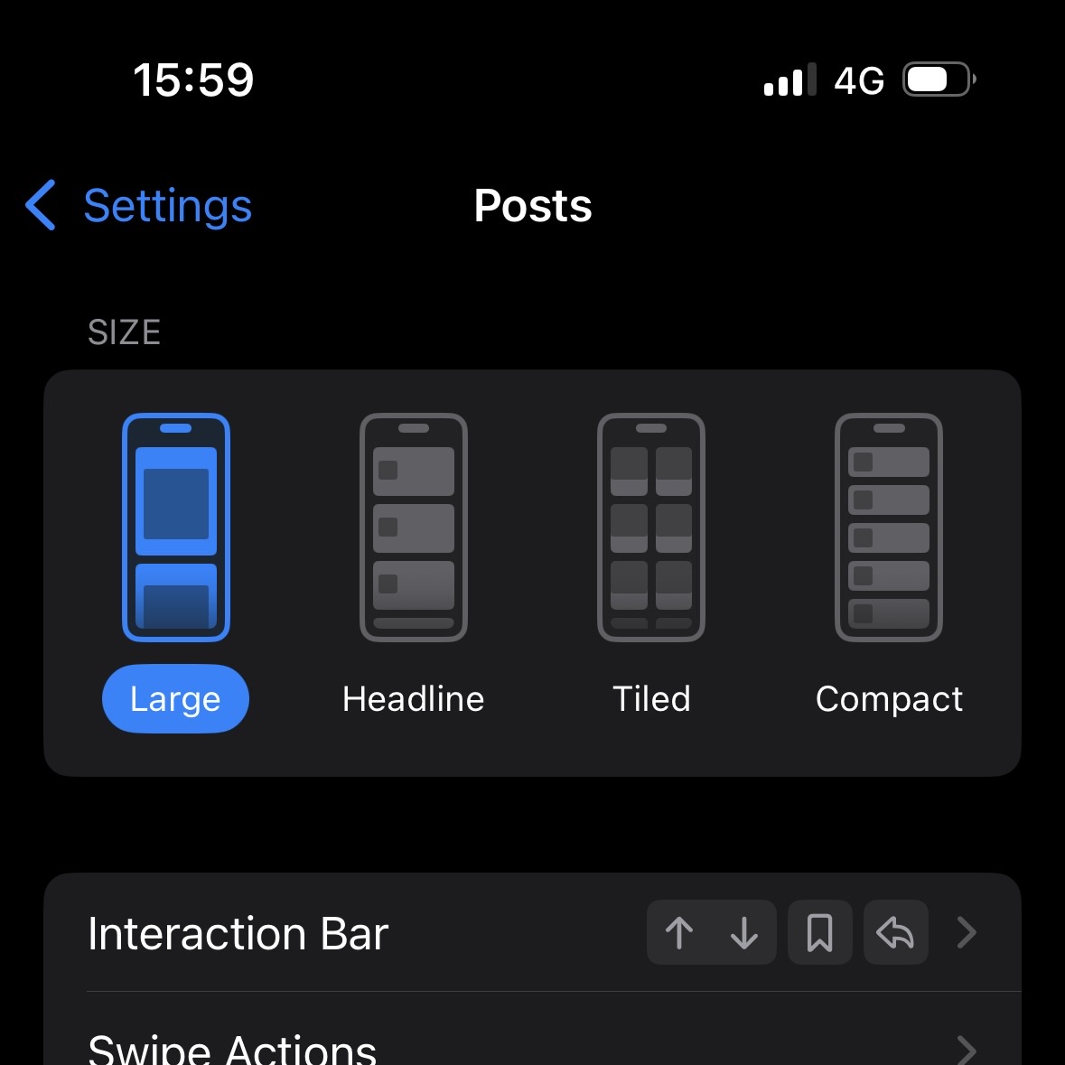 Mlem configurable settings