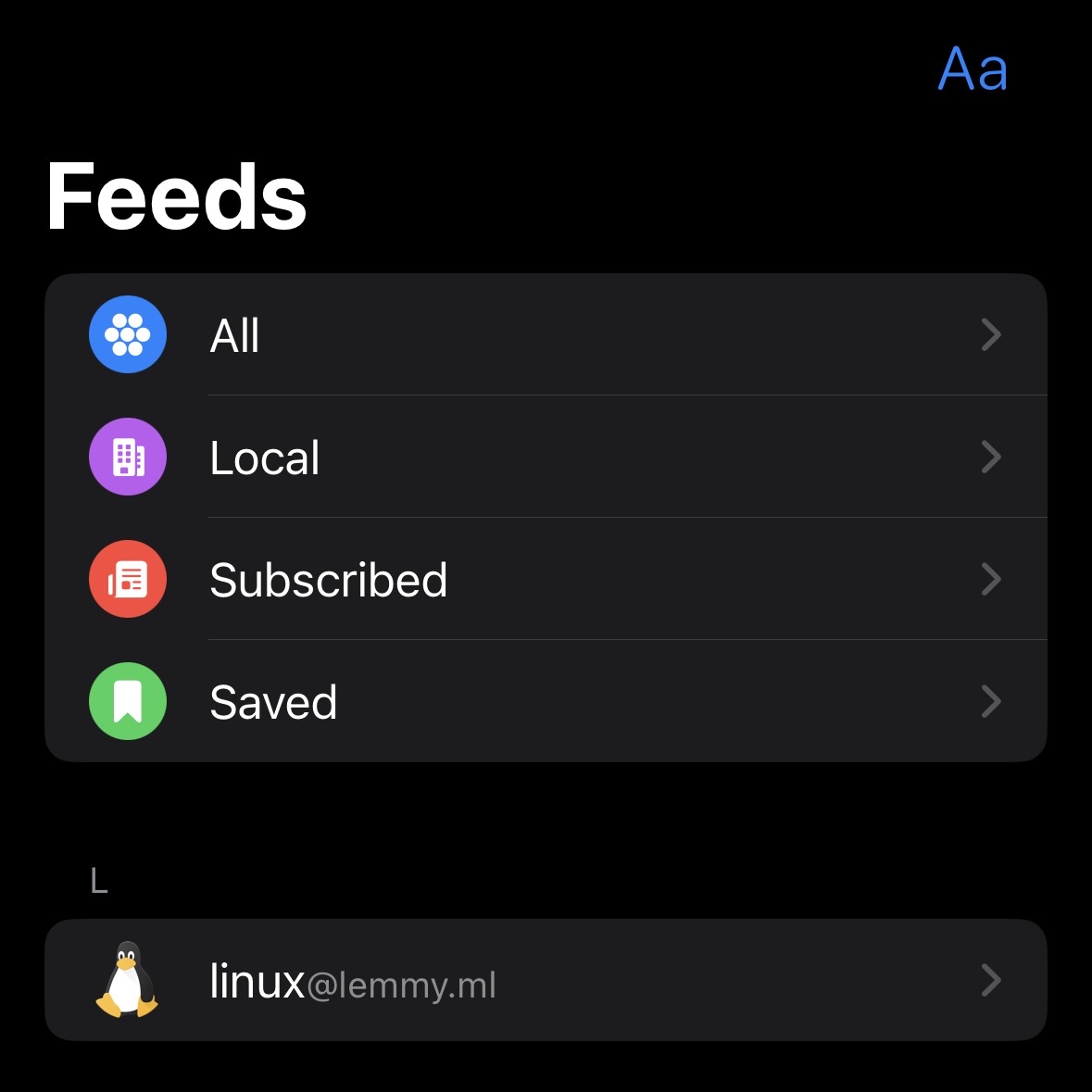 Mlem multiple feeds screenshot